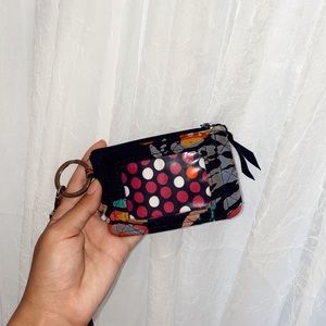 Vera Bradley lanyard and key pouch
